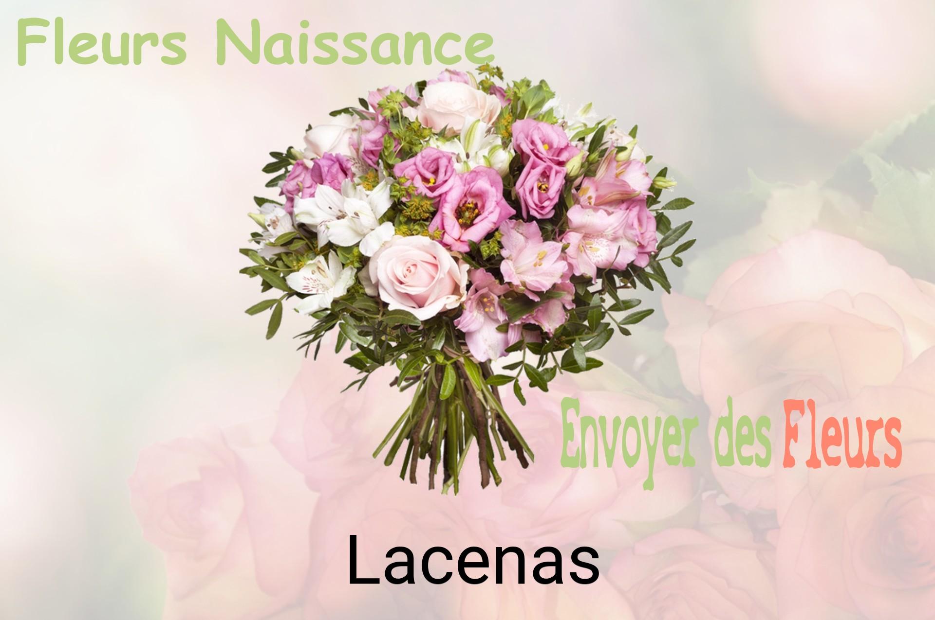 Bouquet de fleurs de naissance livré à Lacenas
